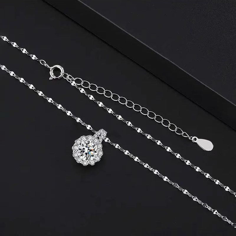 Silver Zircon Necklace