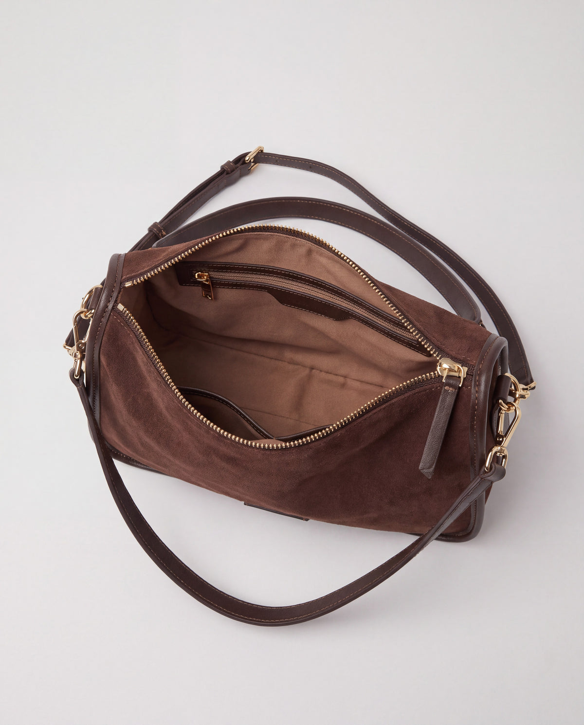 Grano bag in Mocha – interior view