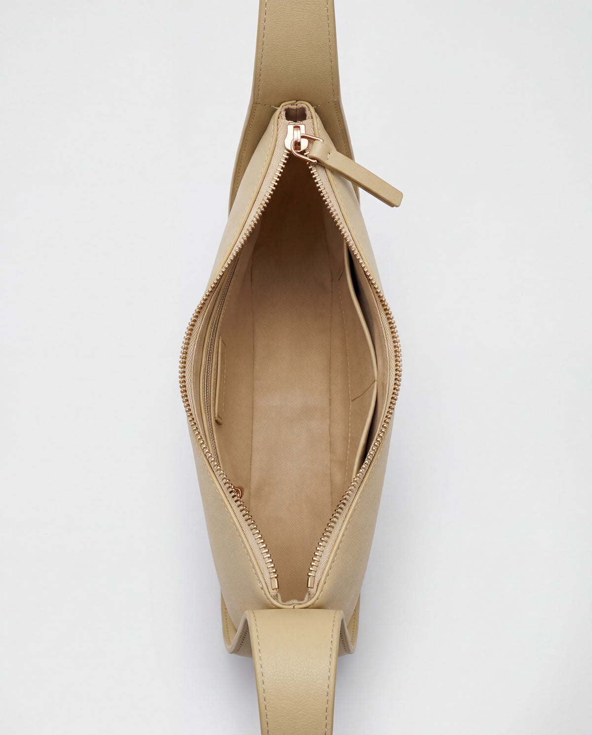 Muse bag in Beige – interior view