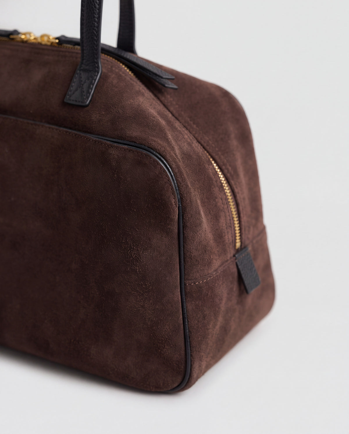 Haven bag in Chocolate – leather detail