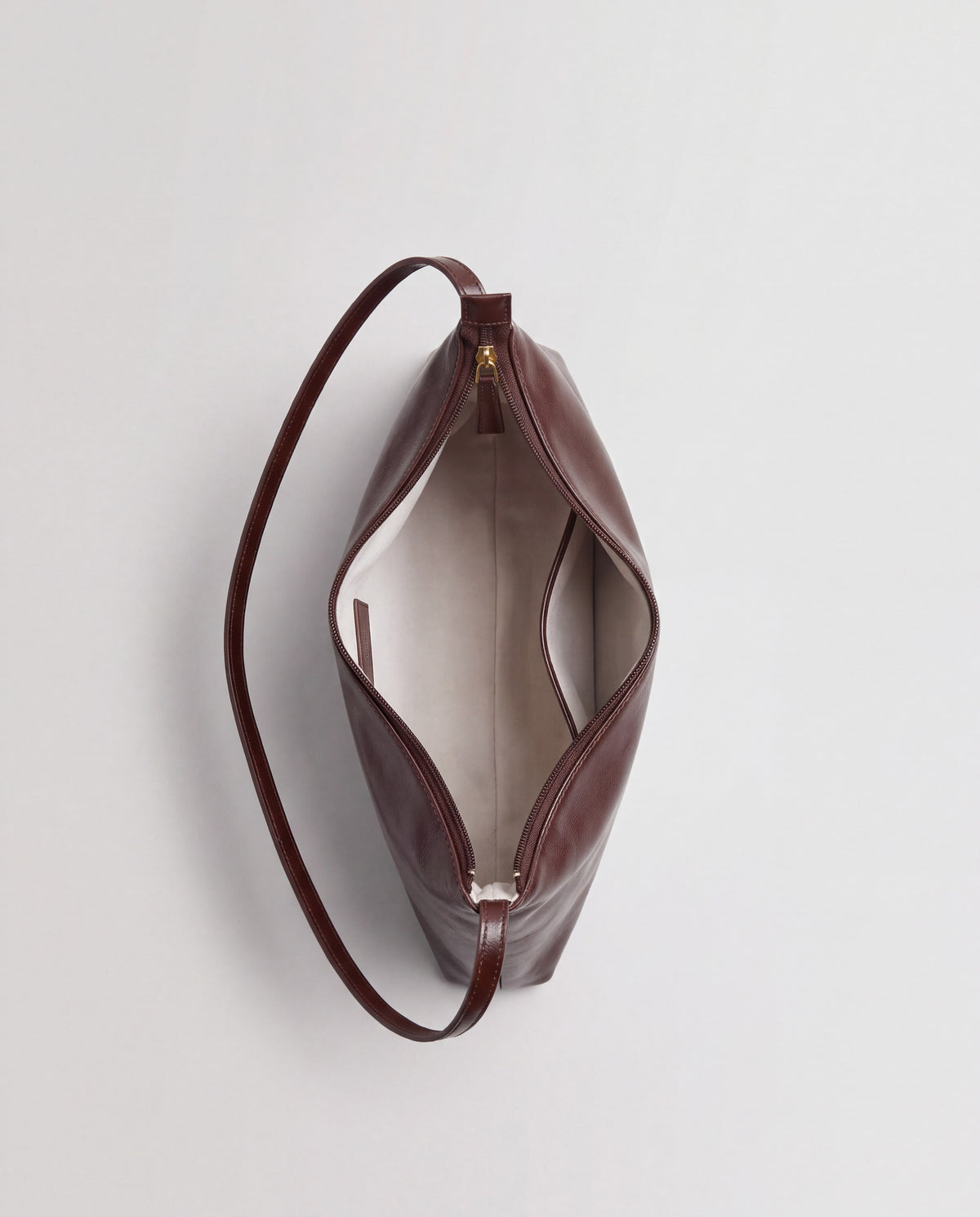 Lana bag in Chocolate – interior view