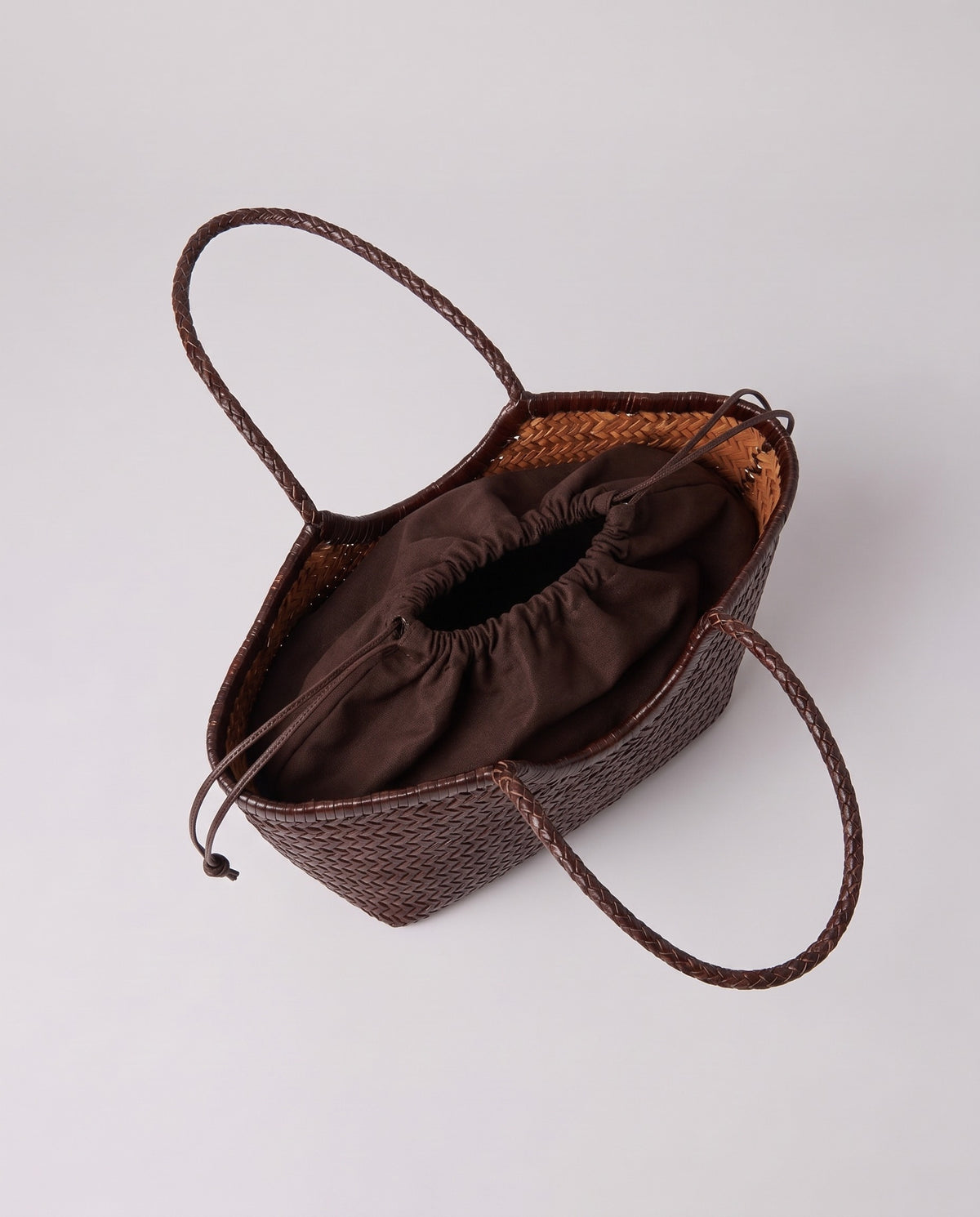 Inside the Valentina Matera Small bag in Brown