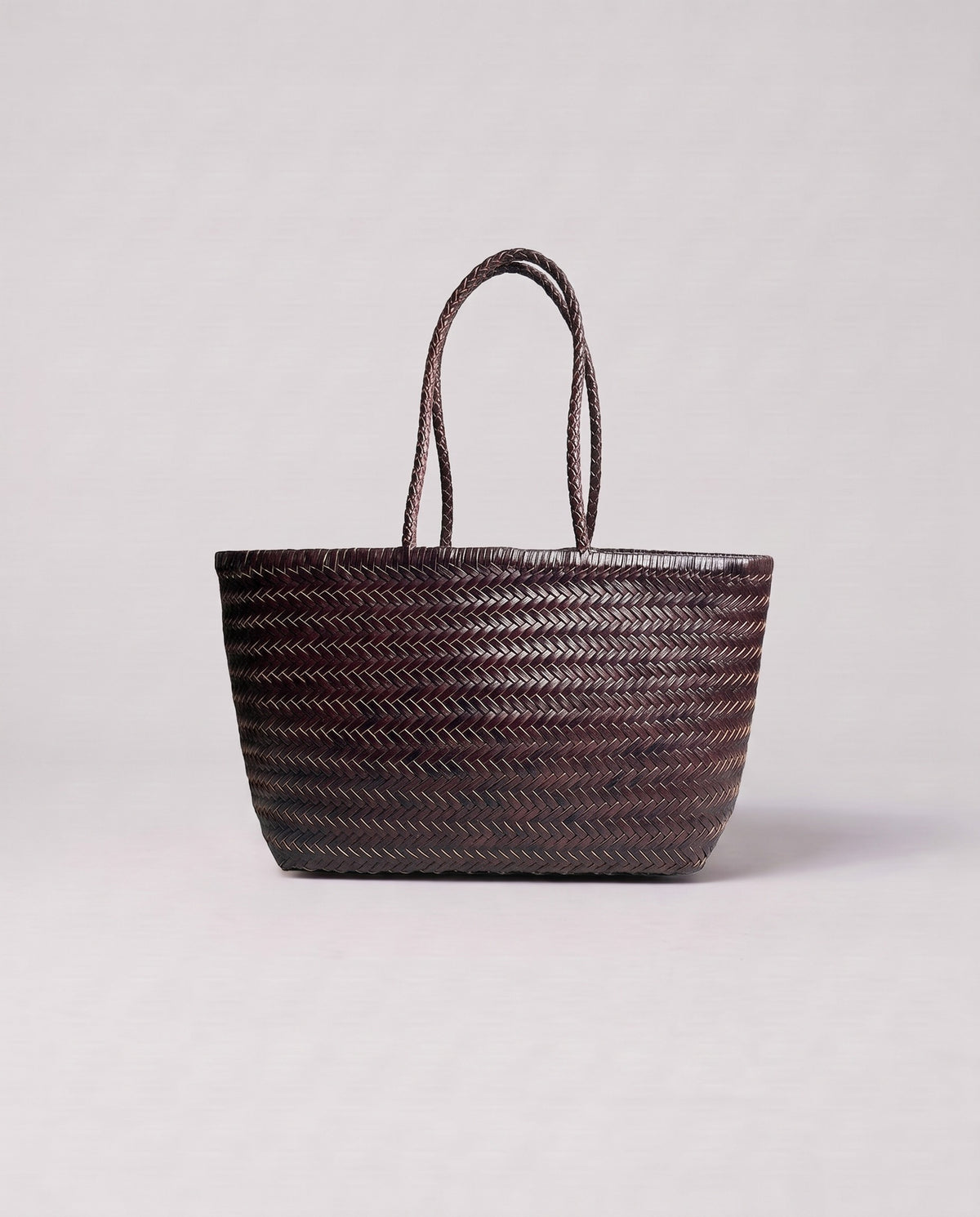 Valentina Noto Large bag in Espresso, three-quarter view