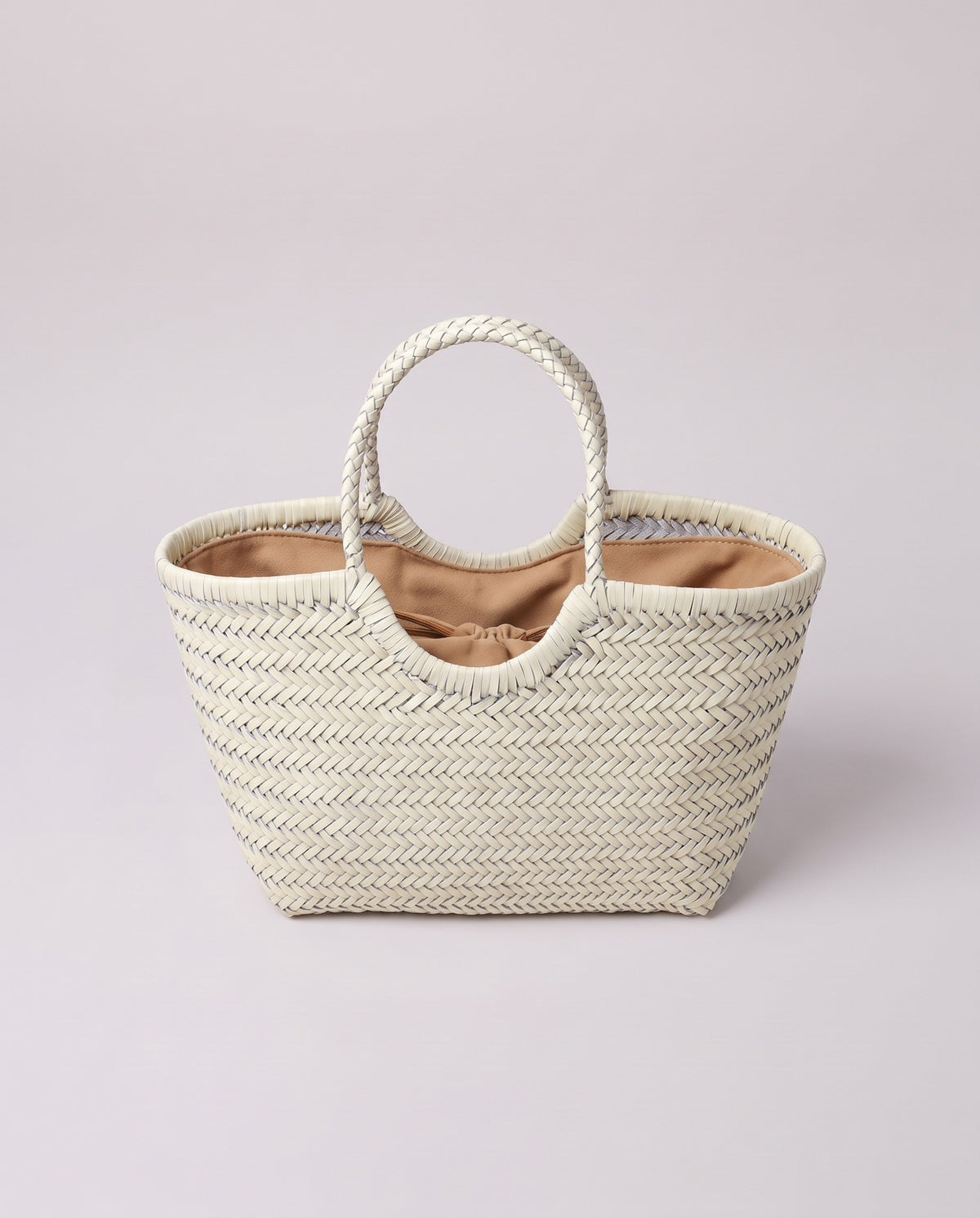 Inside the Valentina Noto Large bag in White
