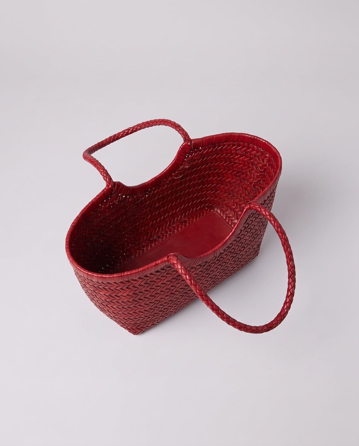 Inside the Valentina Noto Small bag in Red