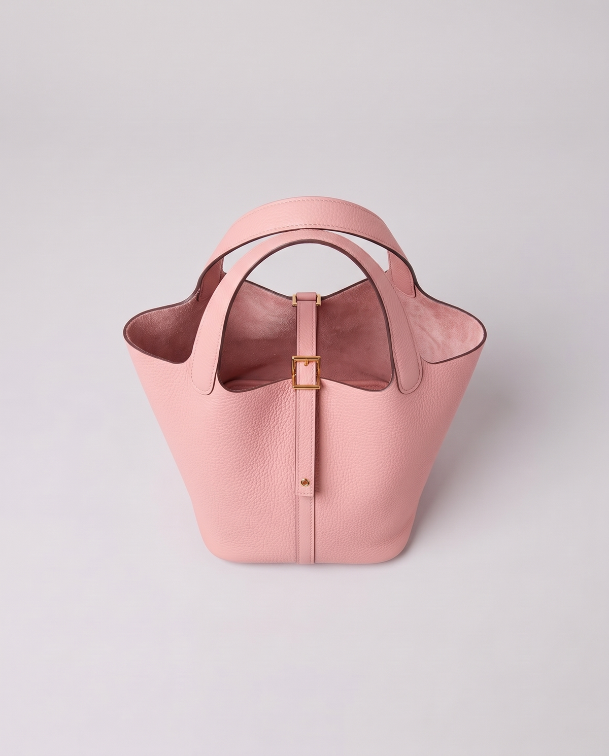 Inside the Valentina Ostuni Small bag in Blush