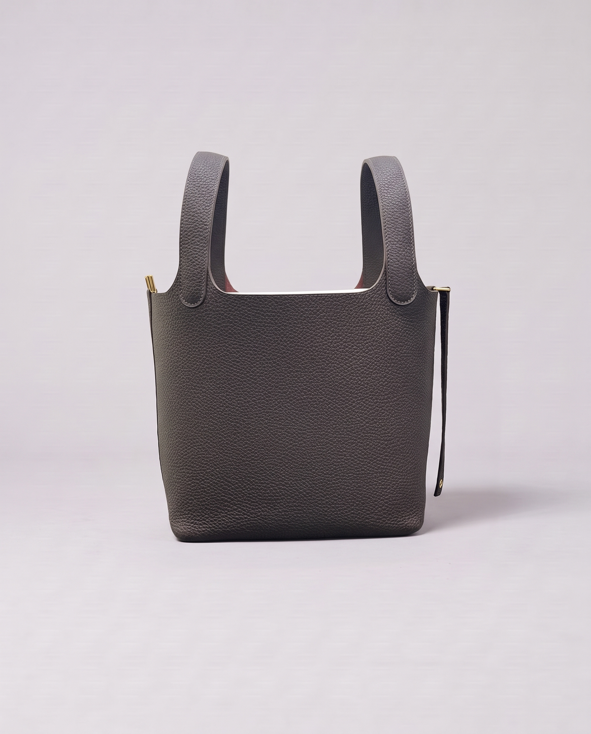 Valentina Ostuni Small bag in Charcoal, back view