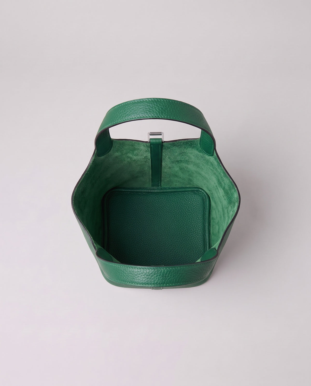 Inside the Valentina Ostuni Small bag in Emerald