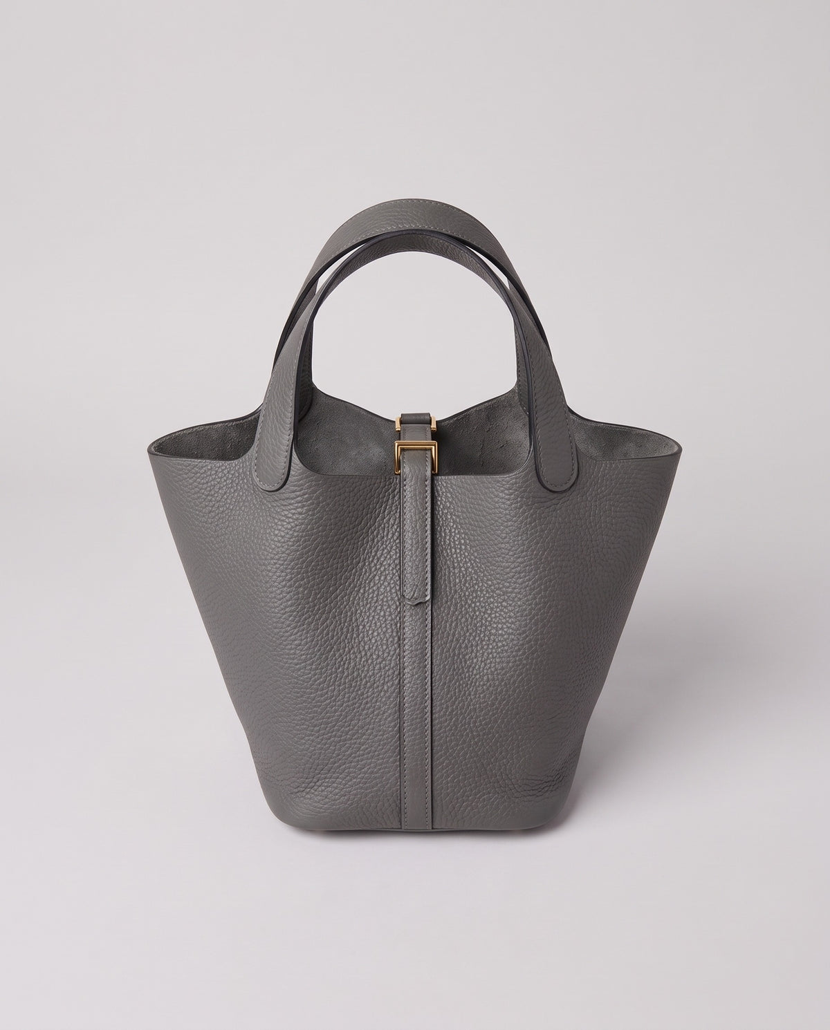 Inside the Valentina Ostuni Small bag in Grey