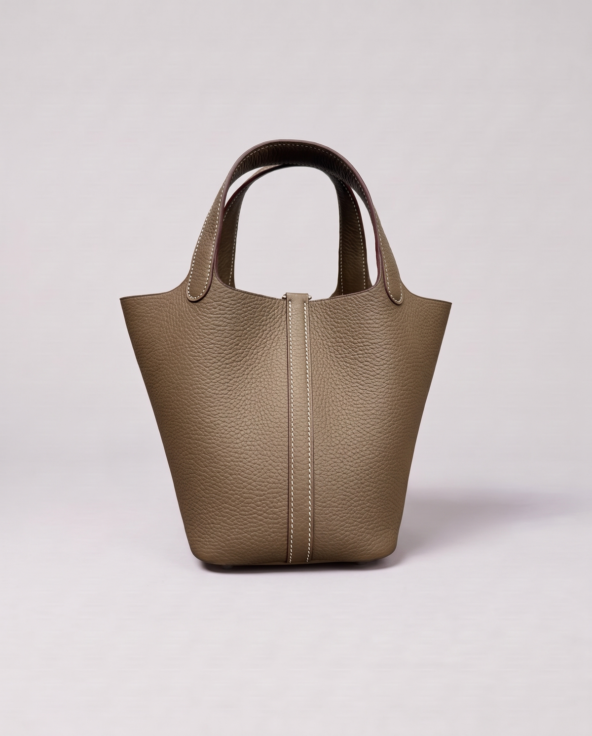 Valentina Ostuni Small bag in Taupe, three-quarter view
