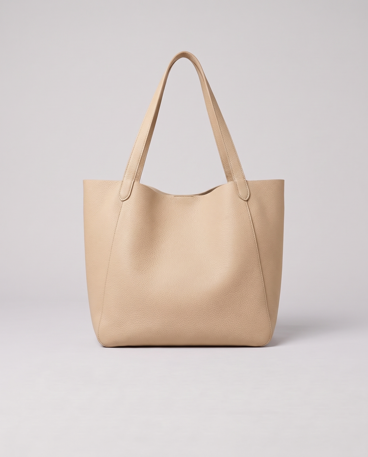Valentina Tela Large bag in Beige, front view