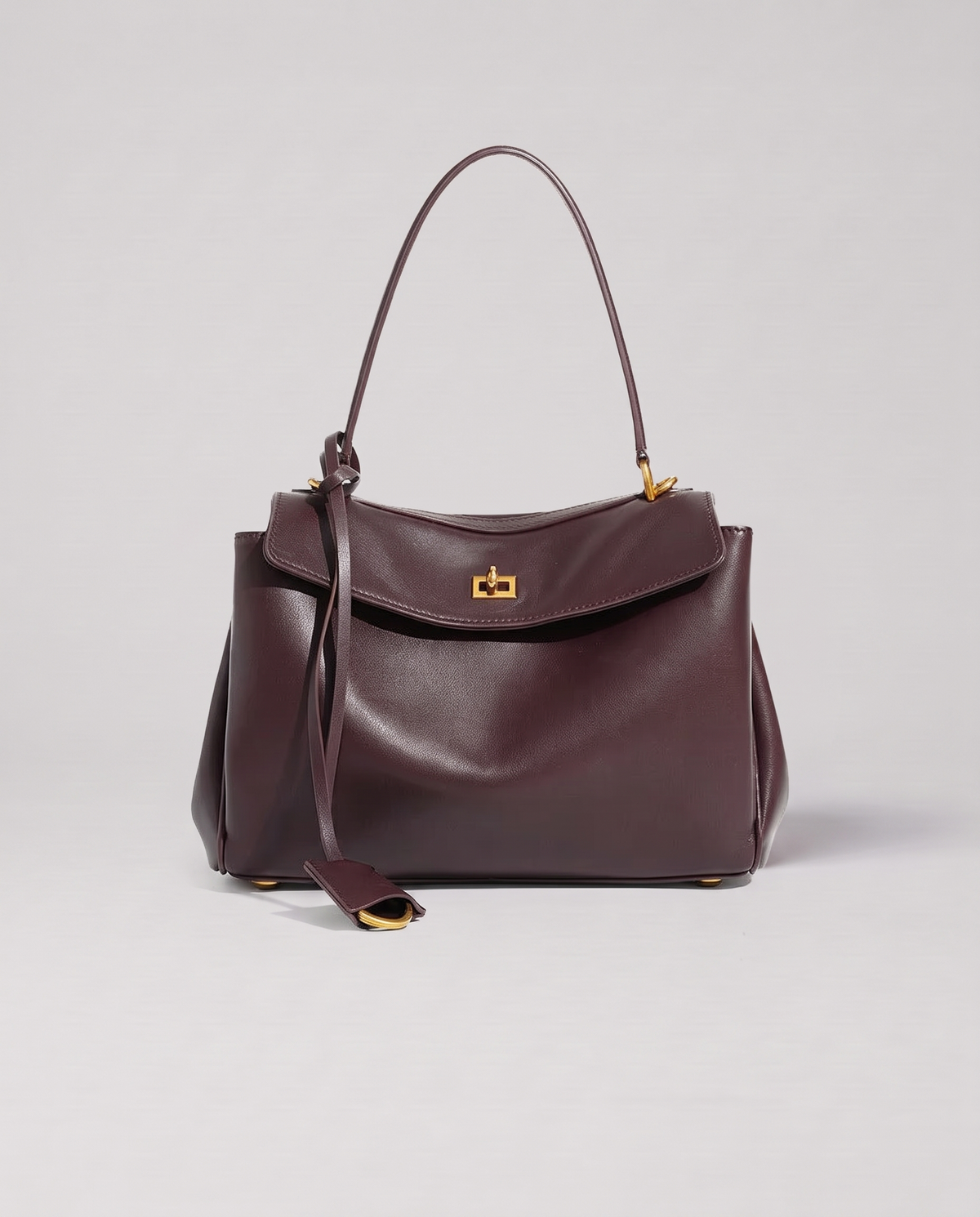 Valentina Tinto Large bag in Mahogany, front view