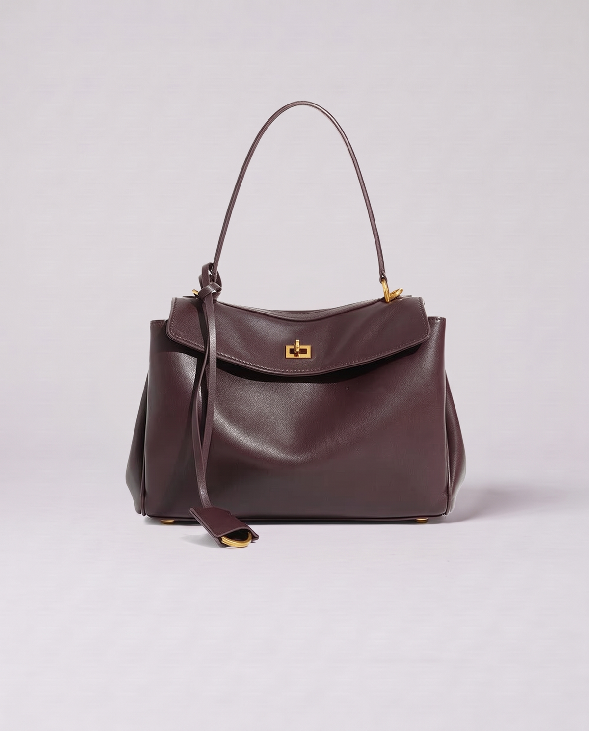 Valentina Tinto Large bag in Mahogany, back view