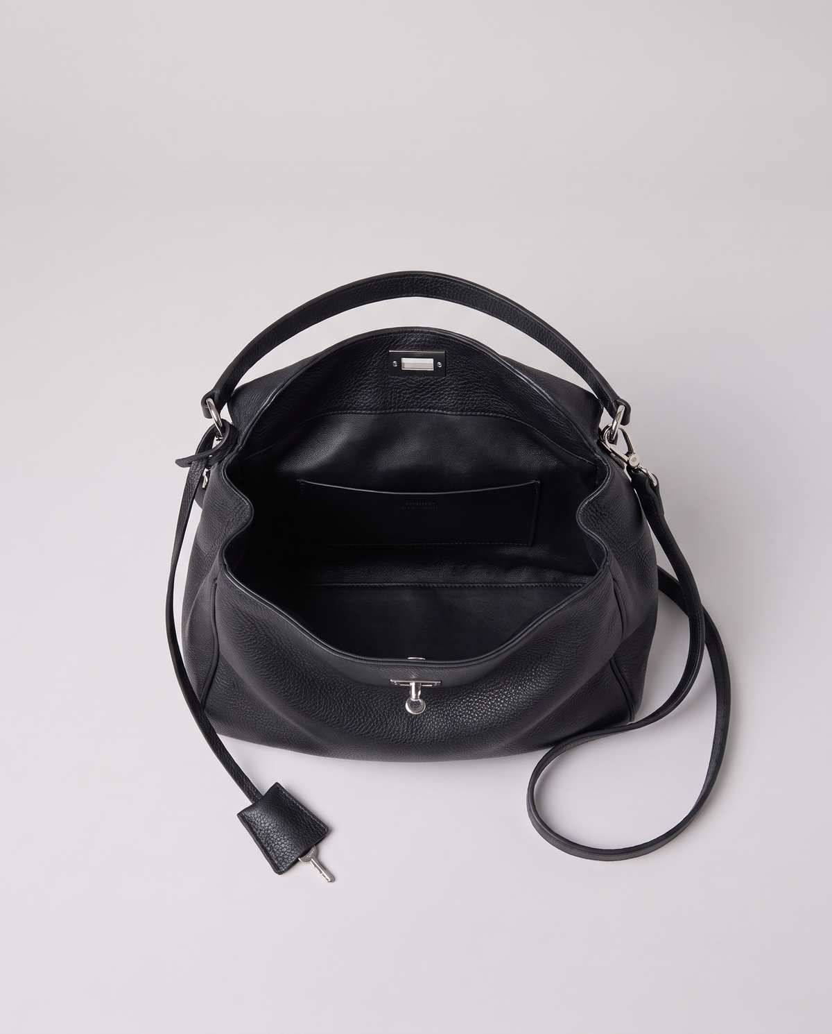 Inside the Valentina Tinto Large bag in Onyx
