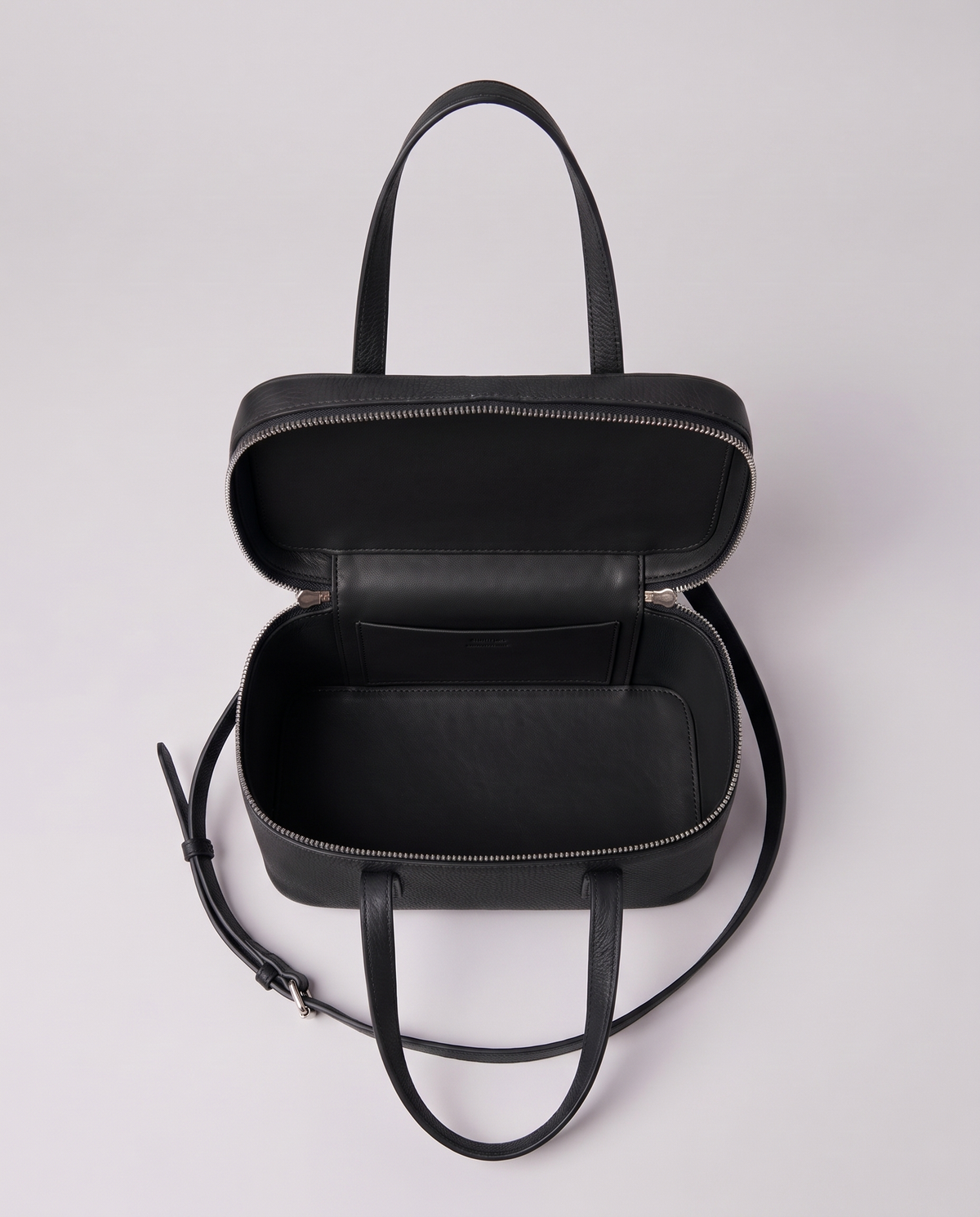 Inside the Valentina Treviso Small bag in Black