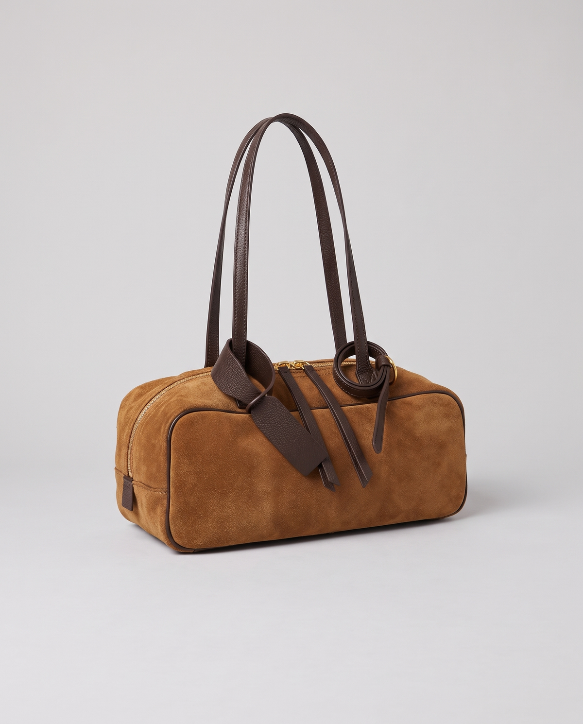 Valentina Umbra Small bag in Camel, front view