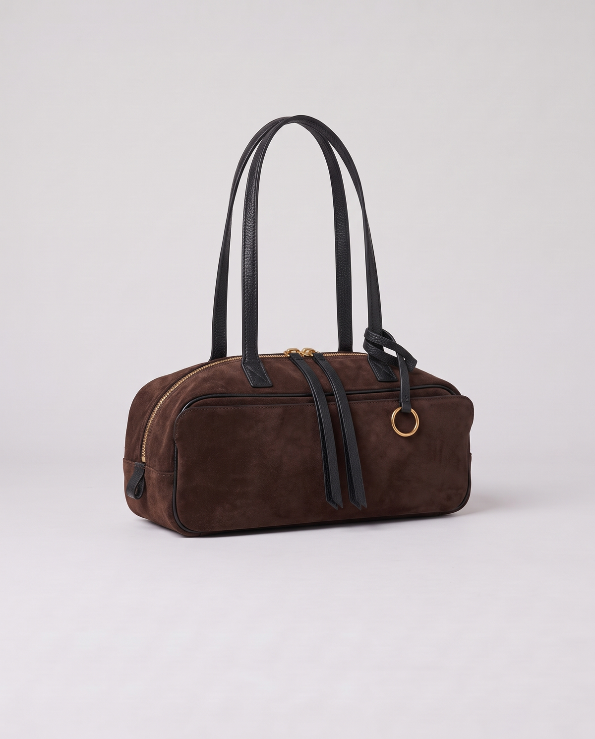 Valentina Umbra Small bag in Chocolate, back view