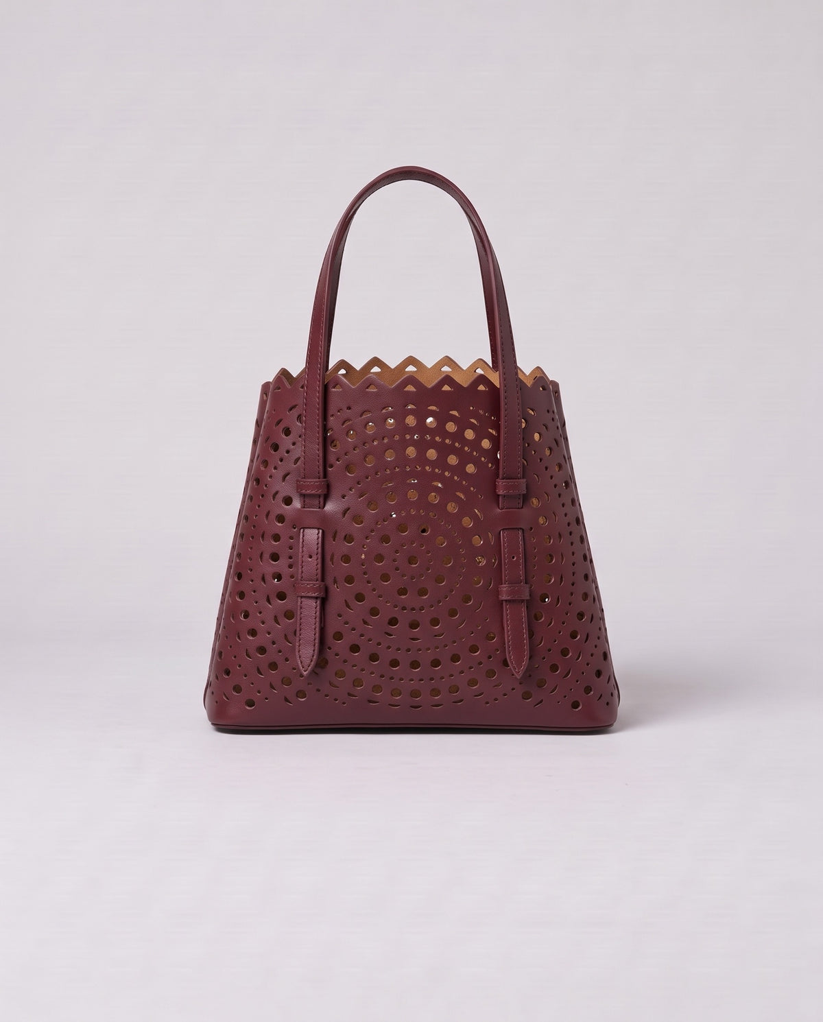 Valentina Urbino Large bag in Burgundy, back view