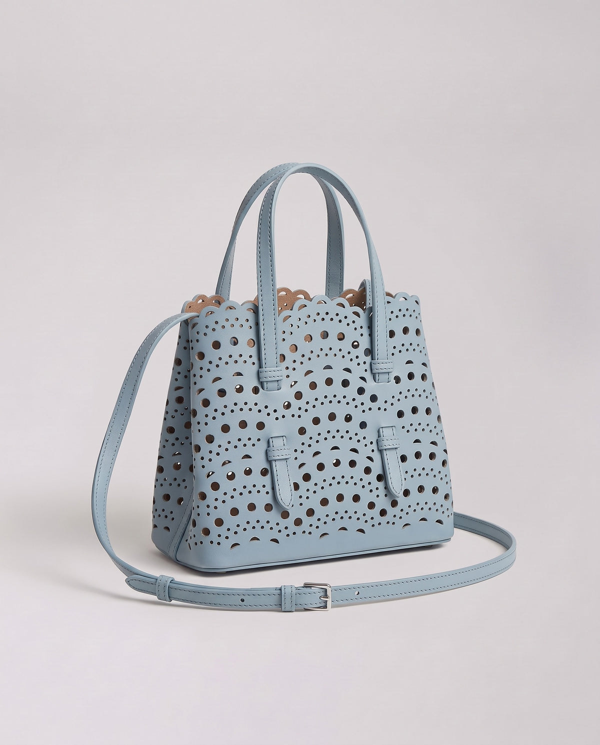 Inside the Valentina Urbino Large bag in Sky