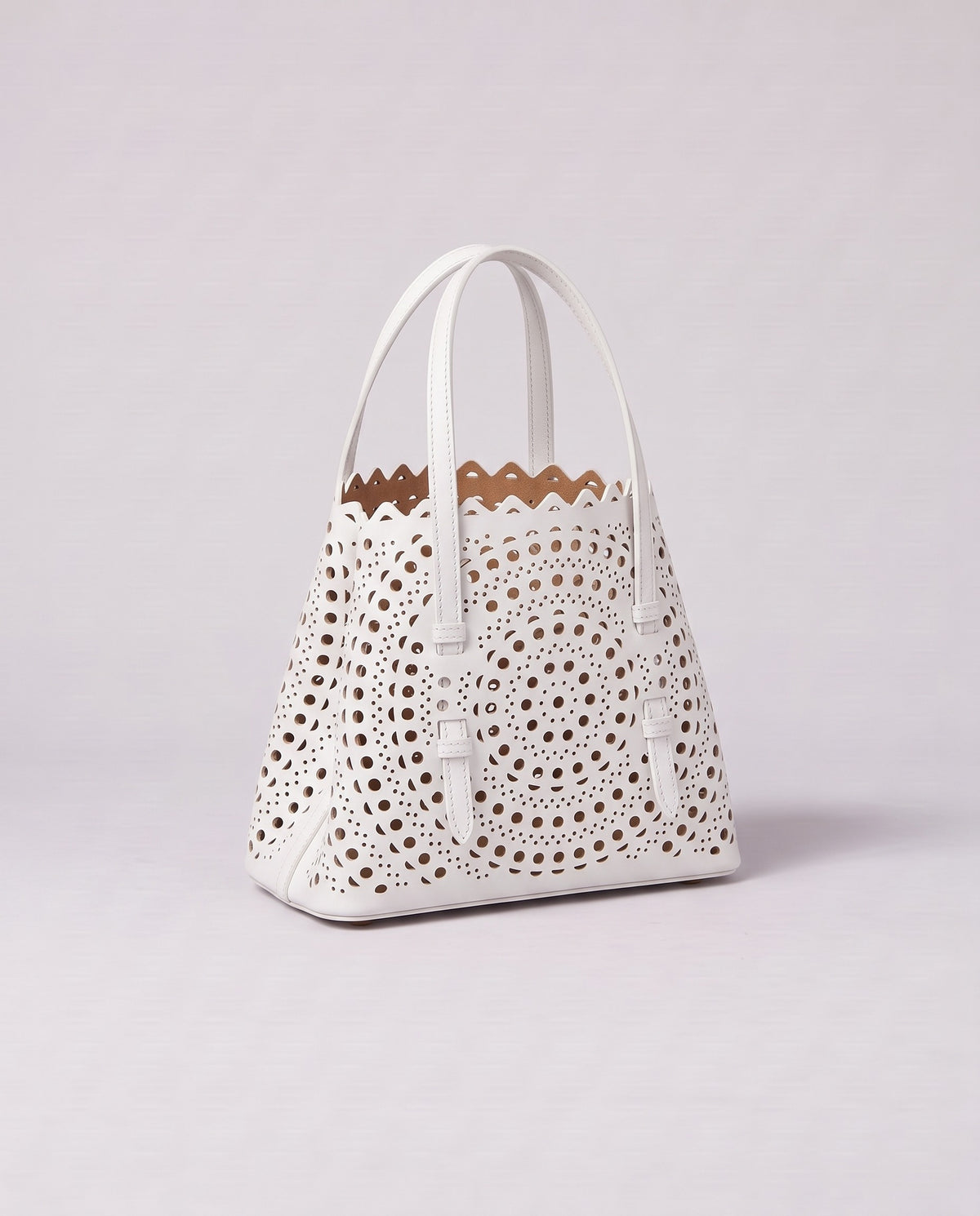 Valentina Urbino Large bag in White, back view