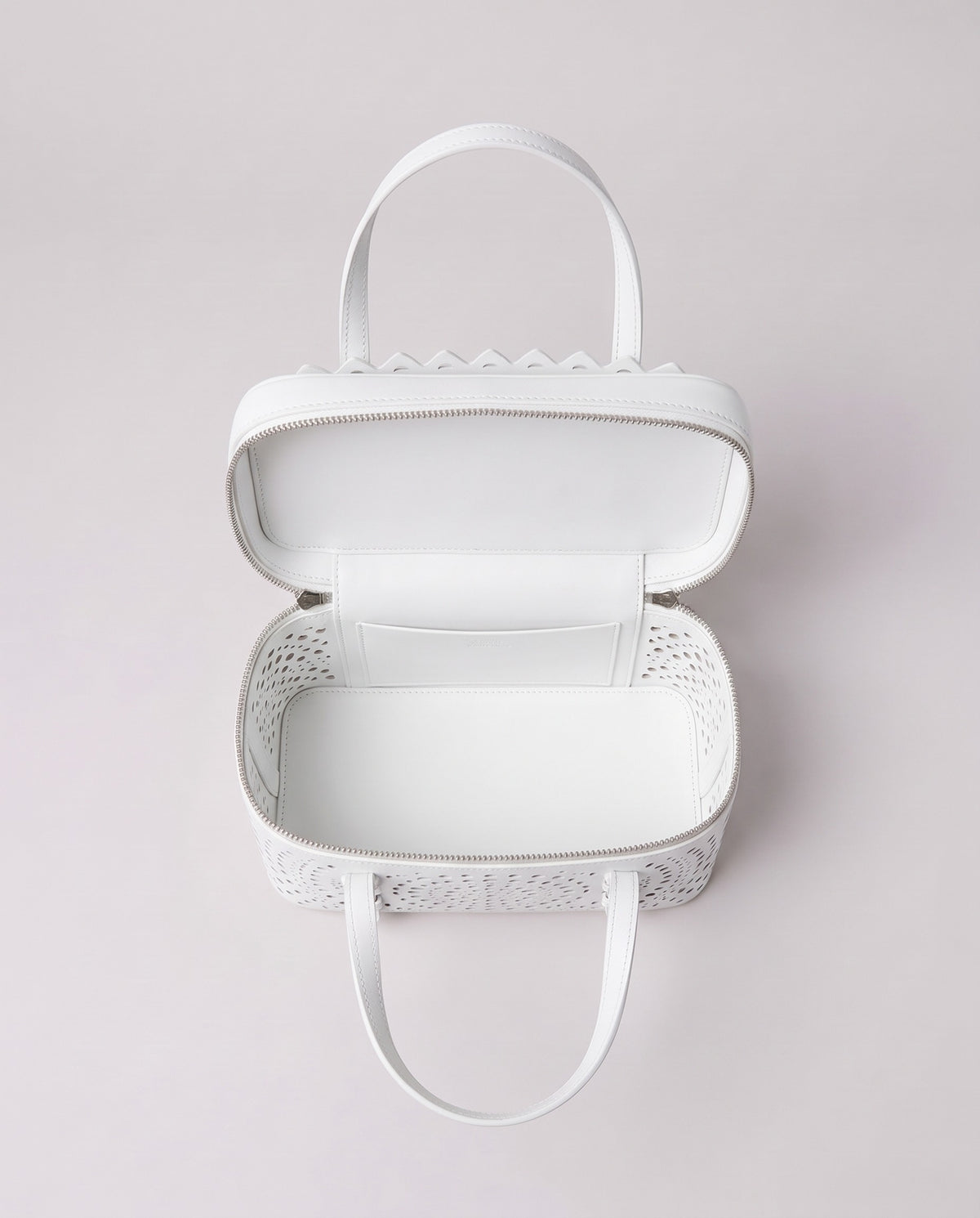 Inside the Valentina Urbino Small bag in White