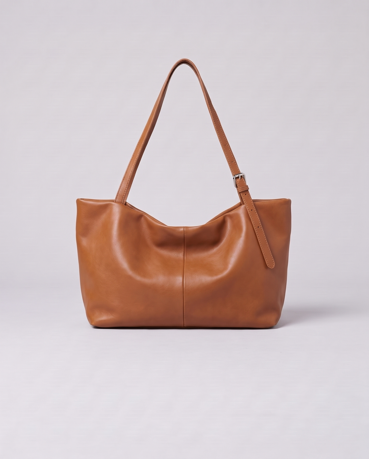 Valentina Velluto Large bag in Caramel, back view