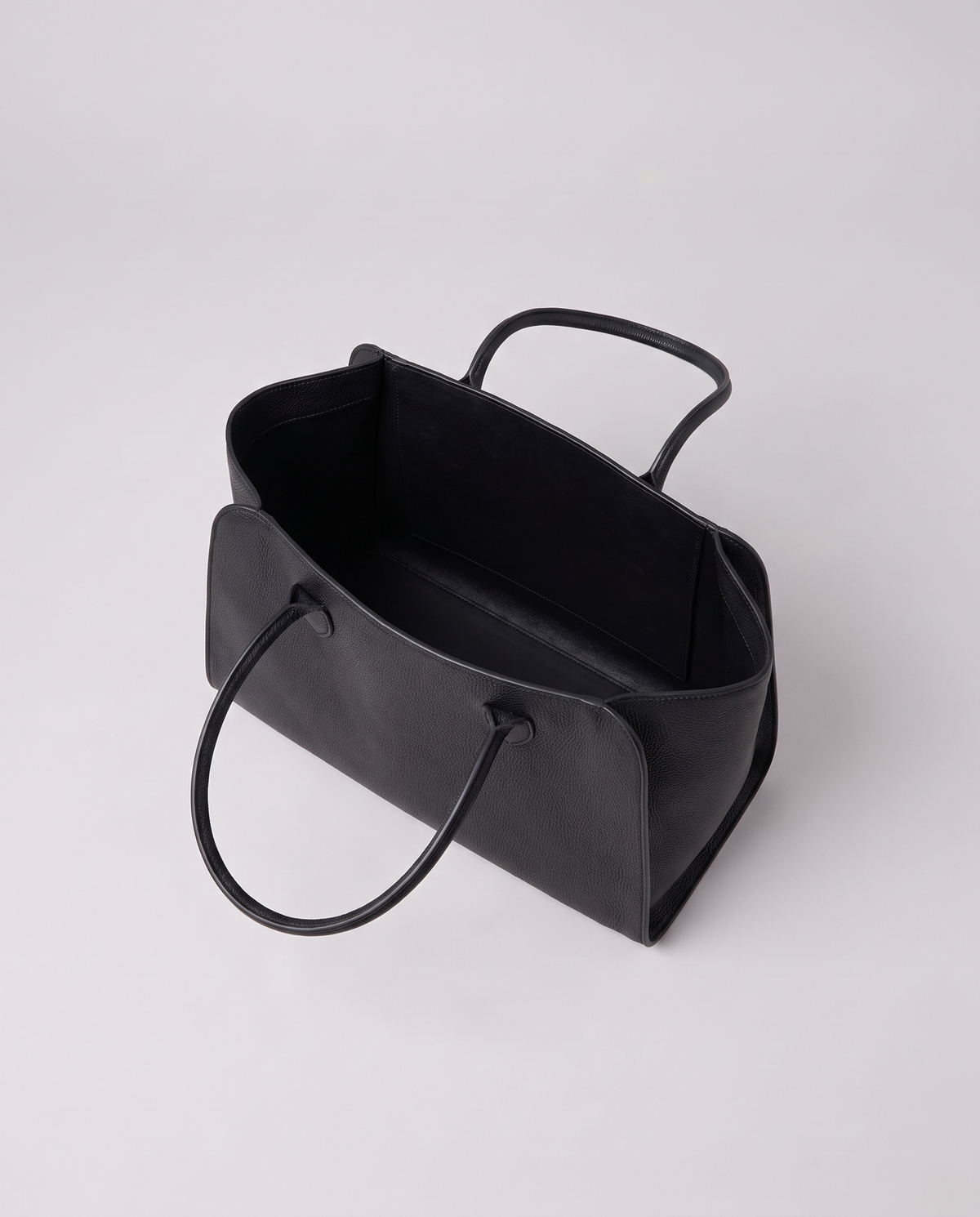 Inside the Valentina Volta Large bag in Black