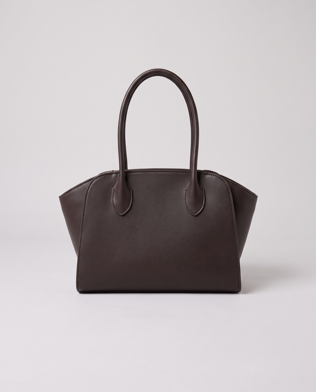 Inside the Valentina Volta Large bag in Espresso