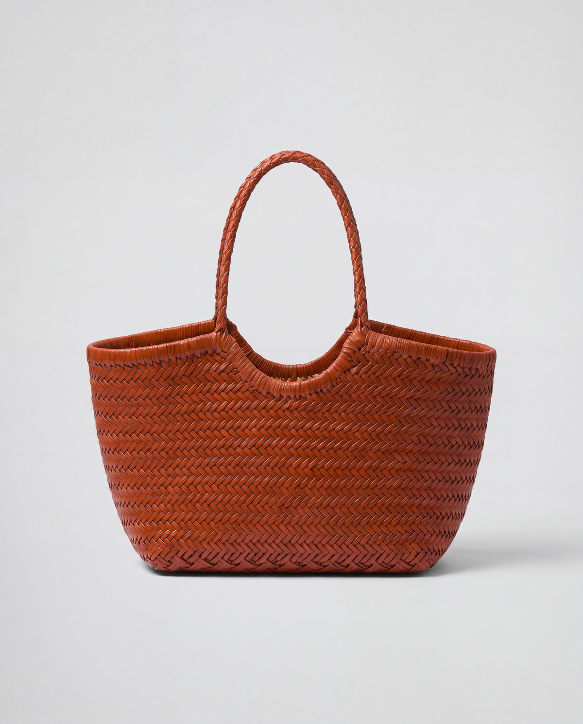 Weave bag in Rust – front view